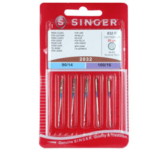 Singer Domestic Sewing Machine Needles - For Leather