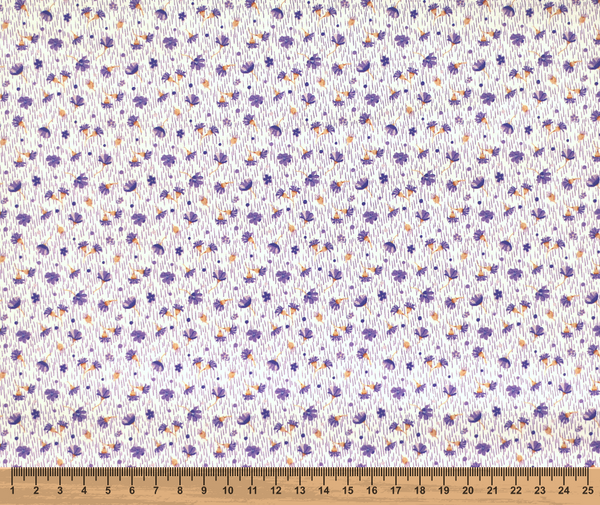 Spring Blooms 100% Cotton Fabric - 10cm Increments
