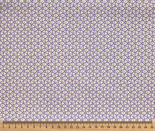 Spring Blooms 100% Cotton Fabric - 10cm Increments