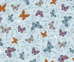 Butterflies 100% Cotton Fabric - 10cm Increments
