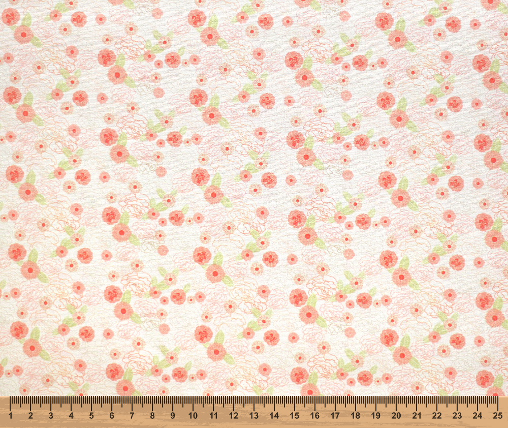 Summer Garden 100% Cotton Fabric - 10cm Increments