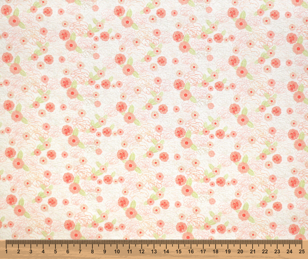 Summer Garden 100% Cotton Fabric - 10cm Increments