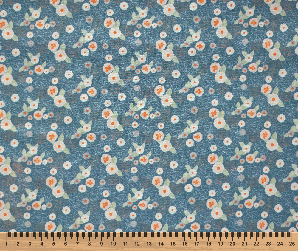 Summer Garden 100% Cotton Fabric - 10cm Increments