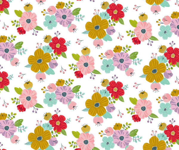 Sunshine Floral - 100% Cotton Fabric