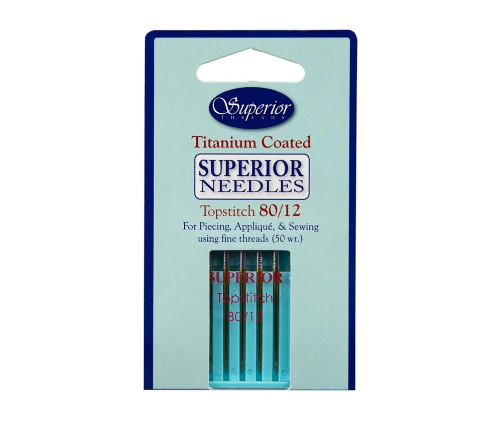 Superior Topstitch Machine Needle Size 80/12 5ct