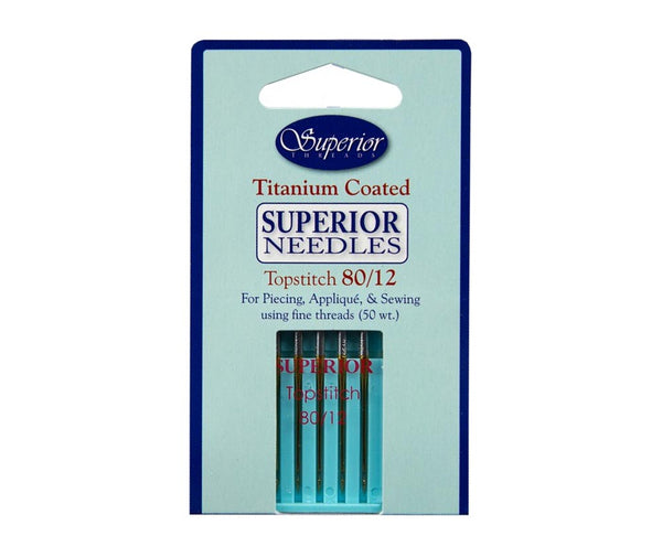 Superior Topstitch Machine Needle Size 80/12 5ct
