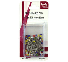 Glass Headed Pins - Trendy trims