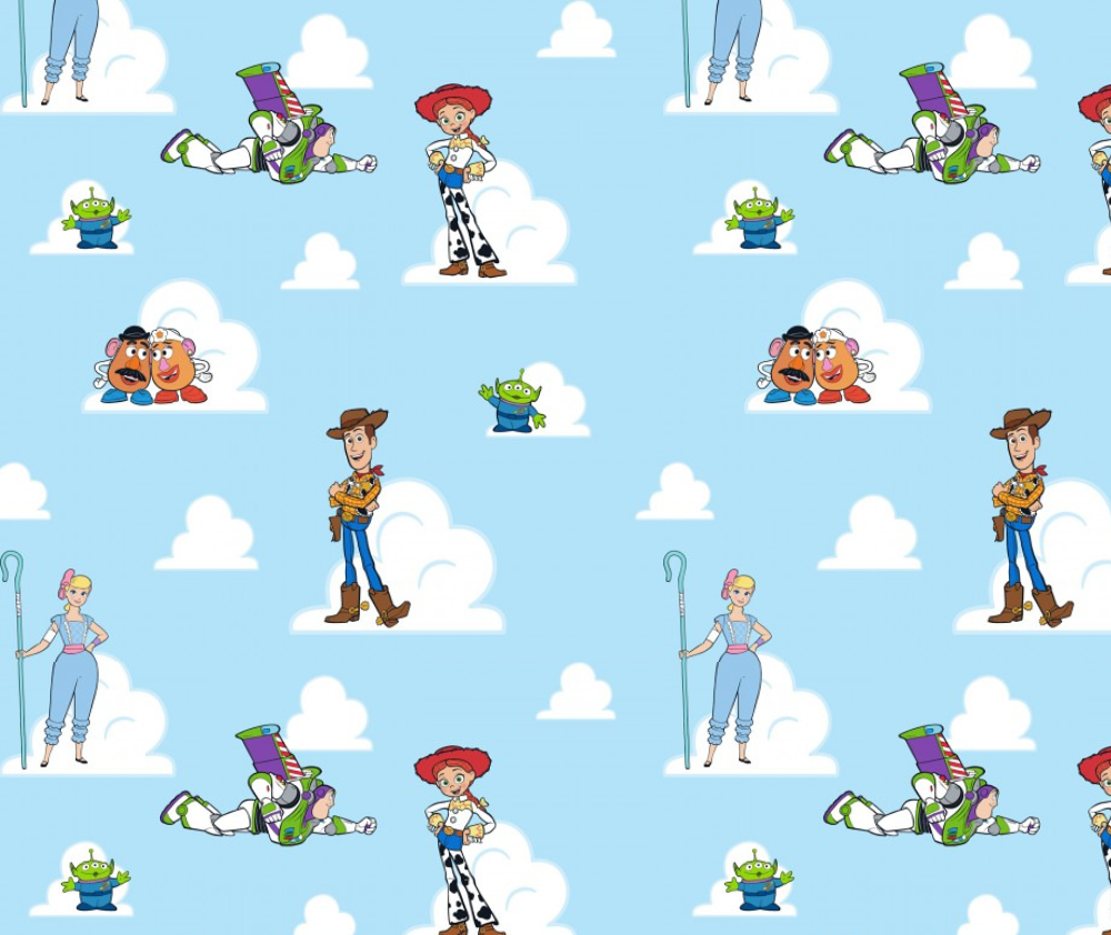 Toy Story 100% Cotton Fabric - 10cm Increments
