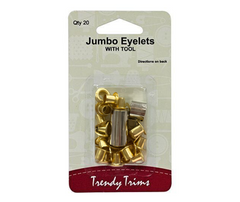 Trendy Trims Large Eyelets - x20 Gold