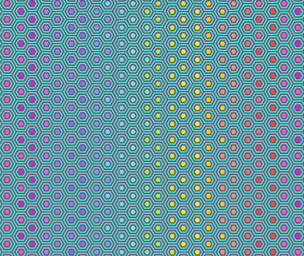 Tula Pink Hexy Rainbow 100% Cotton Fabric - 10cm Increments