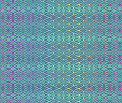 Hexy Rainbow 100% Cotton Fabric - 10cm Increments