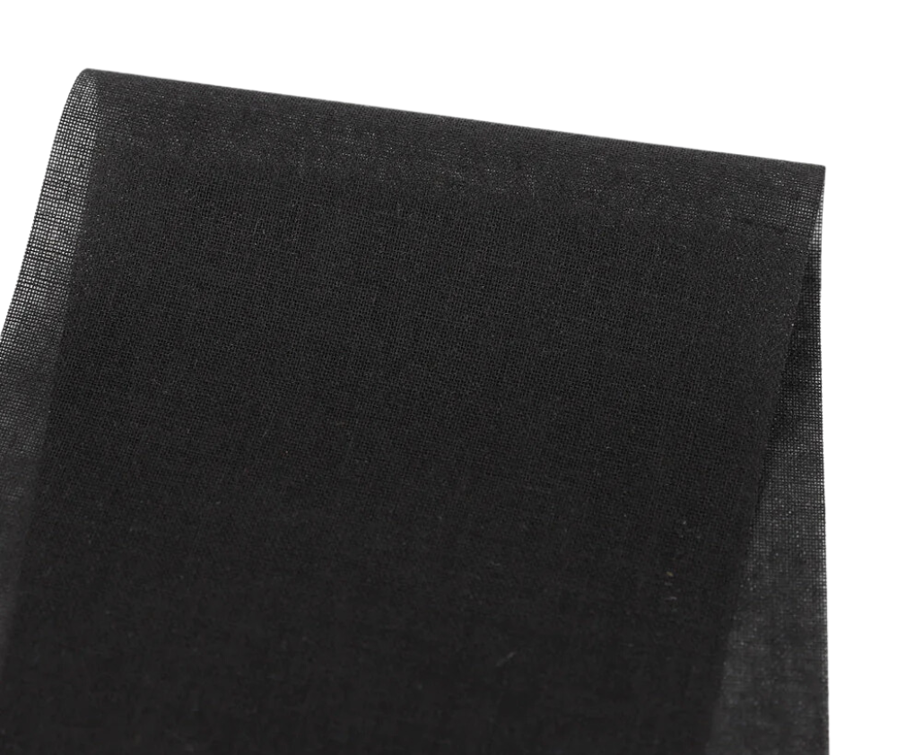 ilene KD7111B - Black Woven Fusible Interfacing - 0.1m