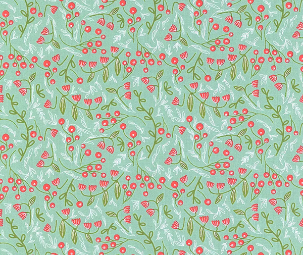 Merrymaking Metallic 100% Cotton Fabric - 10cm Increments