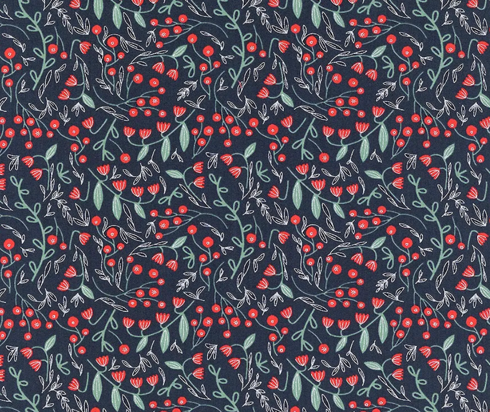 Merrymaking Metallic 100% Cotton Fabric - 10cm Increments