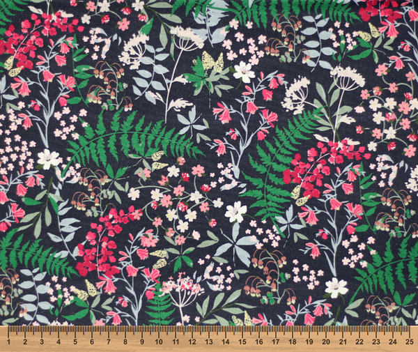 Winter Garden 100% Cotton Fabric - 10cm Increments