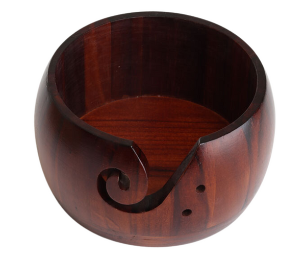 Wooden Yarn Bowl - Colour Vintage Wood