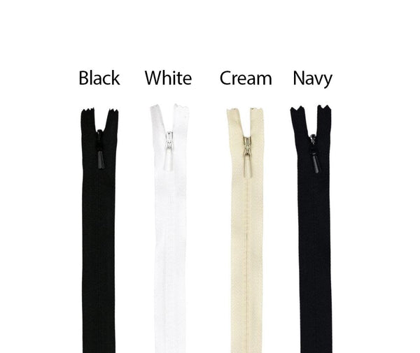 YKK Invisible Zips - 40cm - Made in NZ