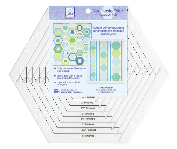 You Hexie Thing Hexagon Ruler by June Tailor