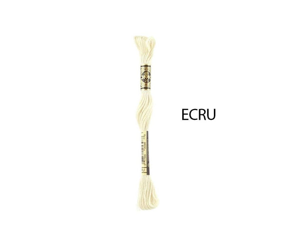 DMC Stranded Cotton - Hand Embroidery Thread - Colours Ecru, White And Bright White