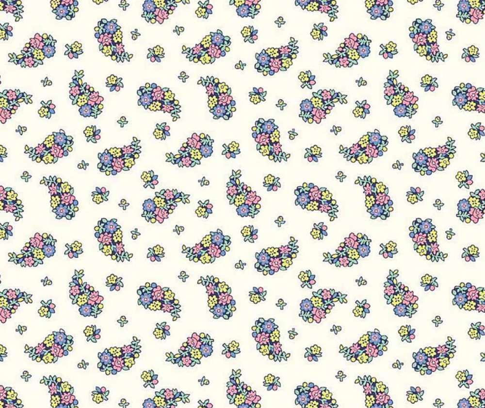 Liberty Portobello Paisley - 100% Cotton Fabric - 10cm Increments